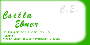 csilla ebner business card